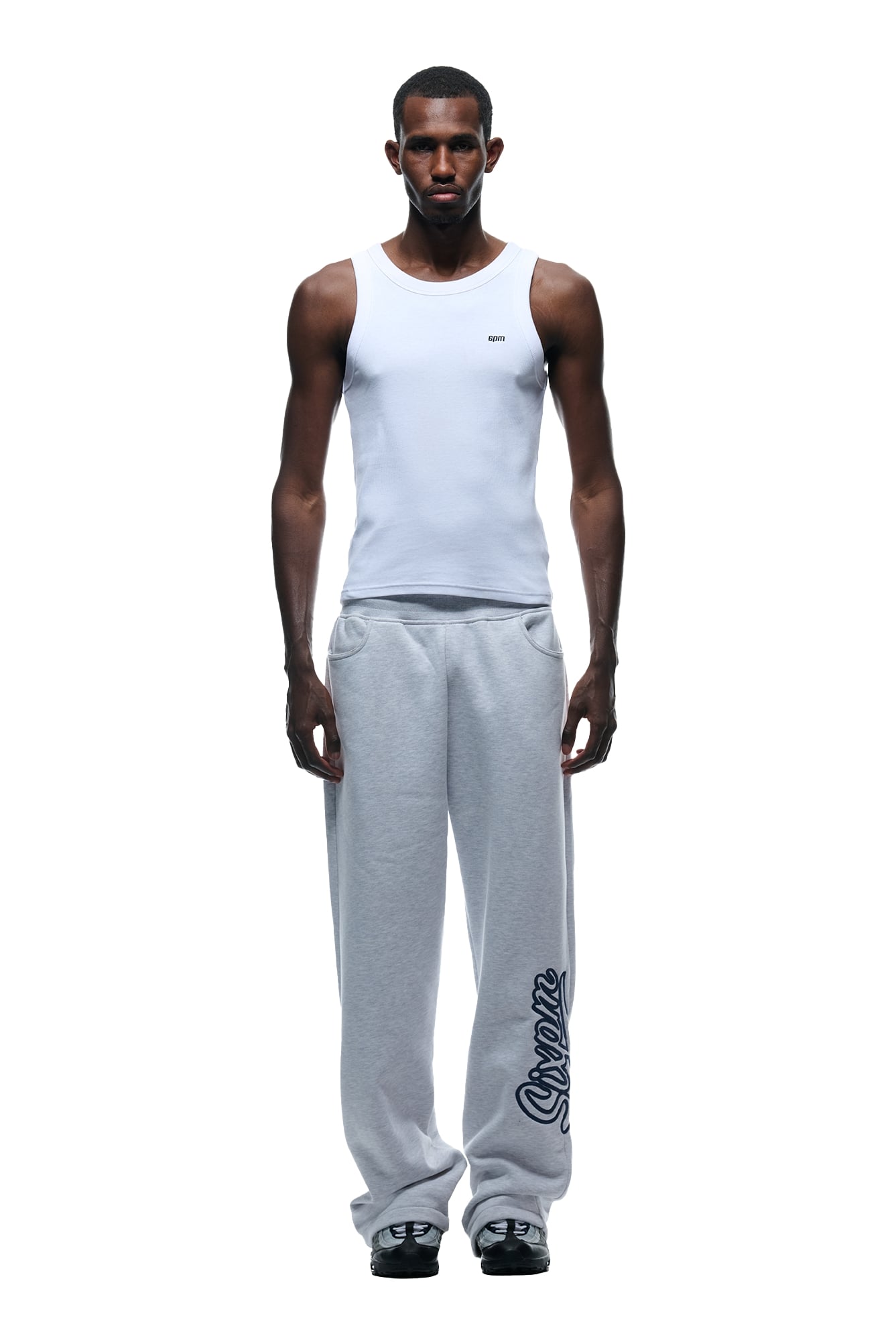 WAVE LOGO OPEN LEG LIGHT GREY
