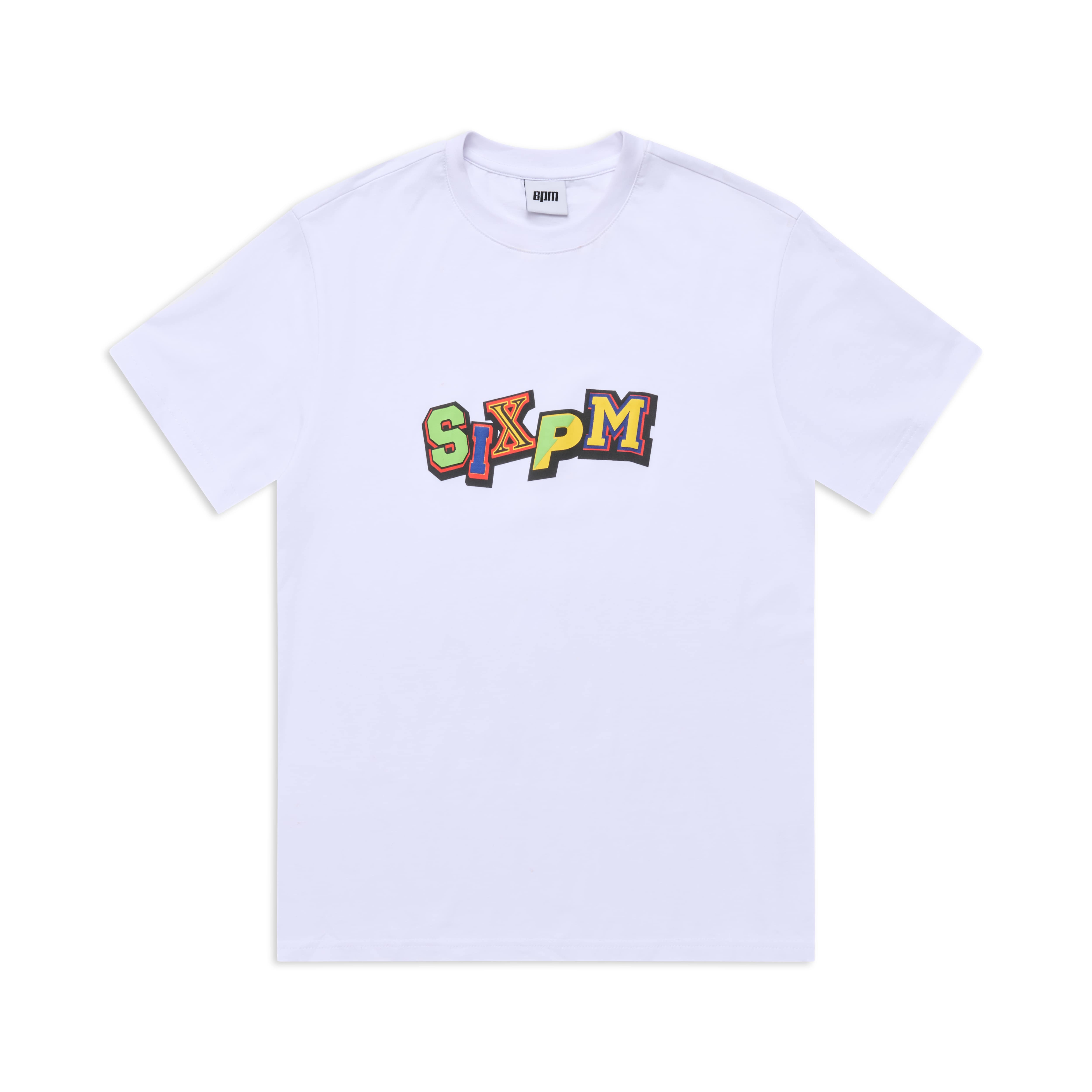 MULTI FONT TEE WHITE